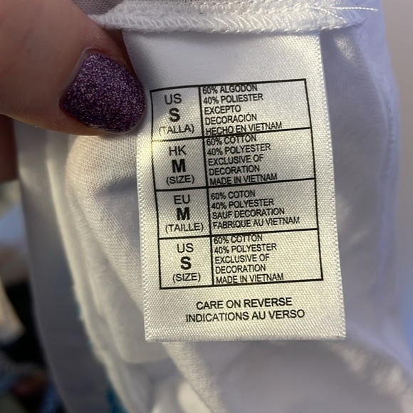 Disney Parks Walt Disney World Embroidered Minnie Mouse White Tank Top size S - Picture 7 of 14